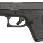 Back in Stock! GLOCK 43 9mm Subcompact 3.4″ 6+1 Fixed Sight Integral Grip Black – 2 Magazines