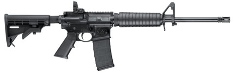 Back in Stock! Smith & Wesson 10202 M&P SPORT II SA 223 Rem/5.56 NATO 16″ 30+1 6-Pos Stock Black Matte