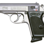 Back in Stock! Walther PPK Semi-automatic Pistol 380ACP 3.3 in – Stainless Steel – Fixed Sights, 6Rd – 2 Magazines